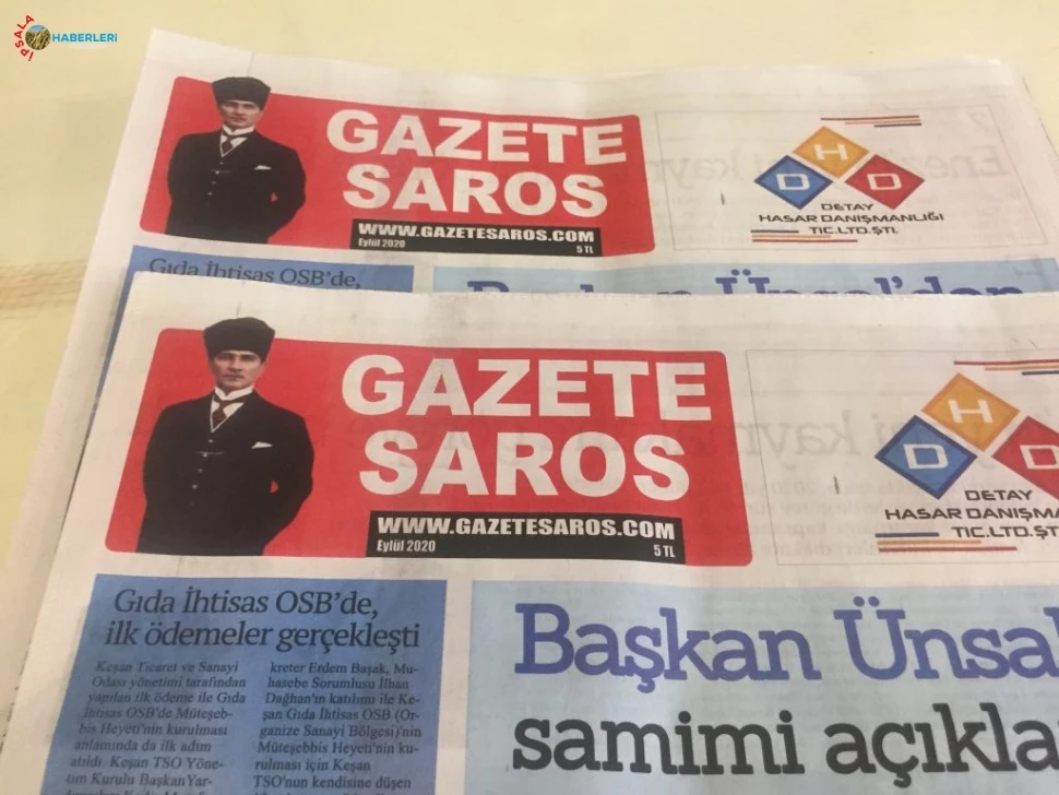 Gazete Saros,yayın hayatında