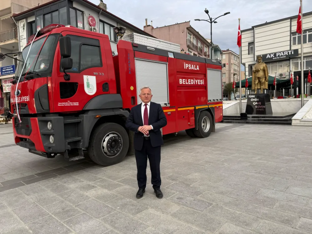 İpsala Belediyesine Yeni İtfaiye Aracı