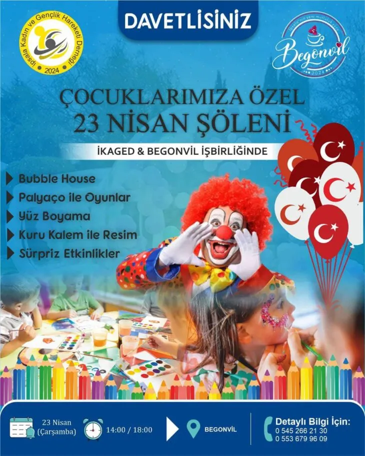 İKAGED ve Begonvil’den miniklere 23 Nisan sürprizi