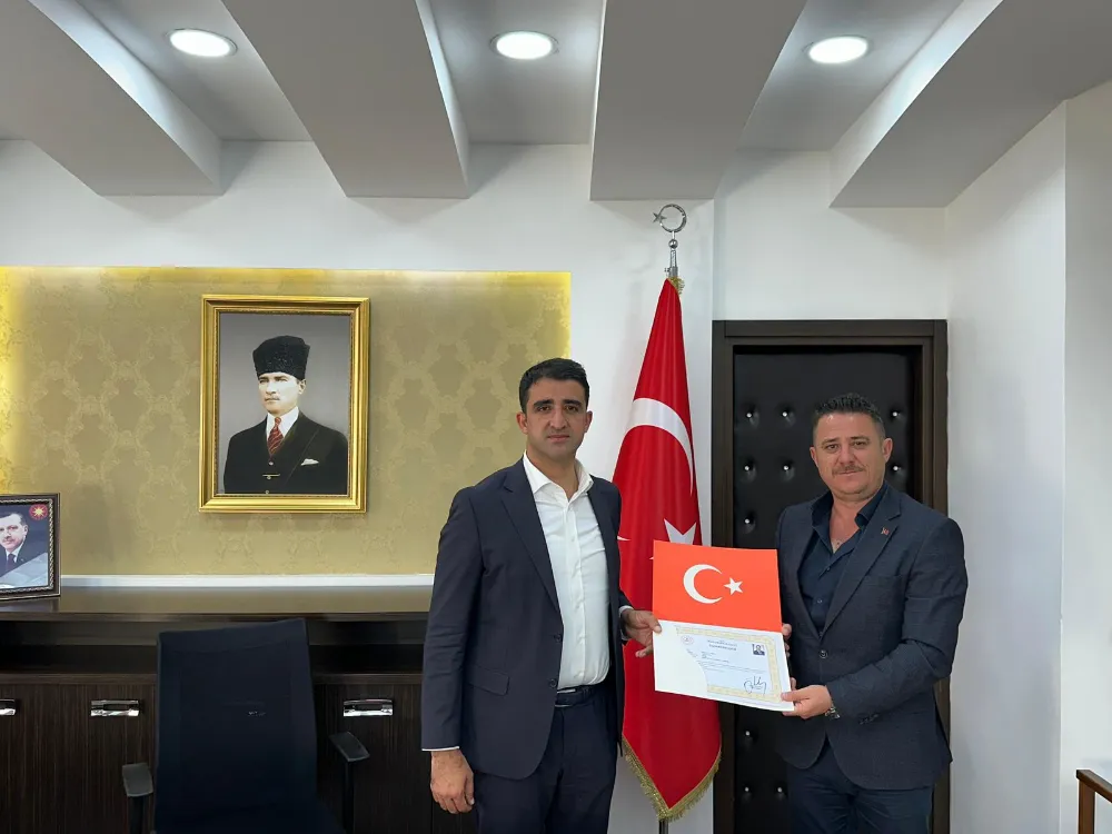 Keşan İlçe Tarım Müdürlüğüne Atanan Olcay Karbuz’a Başarı Belgesi
