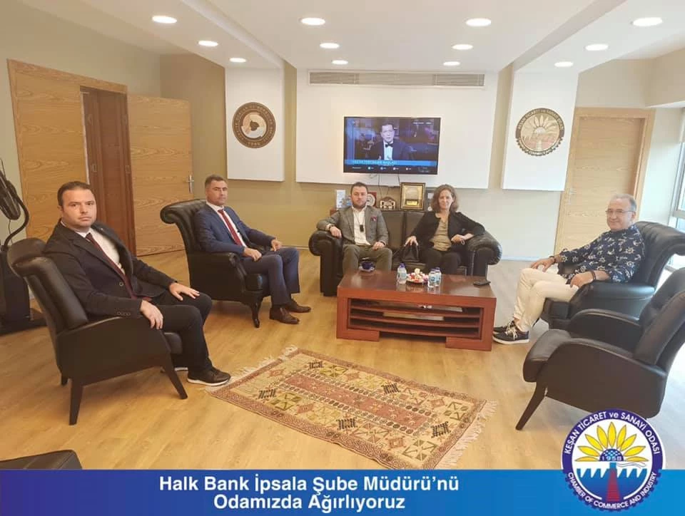 Halkbank Müdürü KTSO’yu Ziyaret Etti.