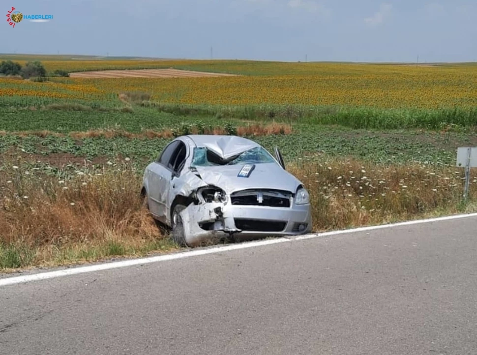 Kontrolden çıkan otomobil tarlaya uçtu: 1 ölü