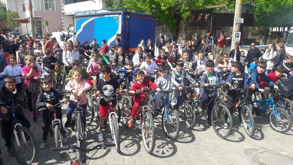 Yenikarpuzlu’da Bisiklet Şenliğine Yoğun İlgi